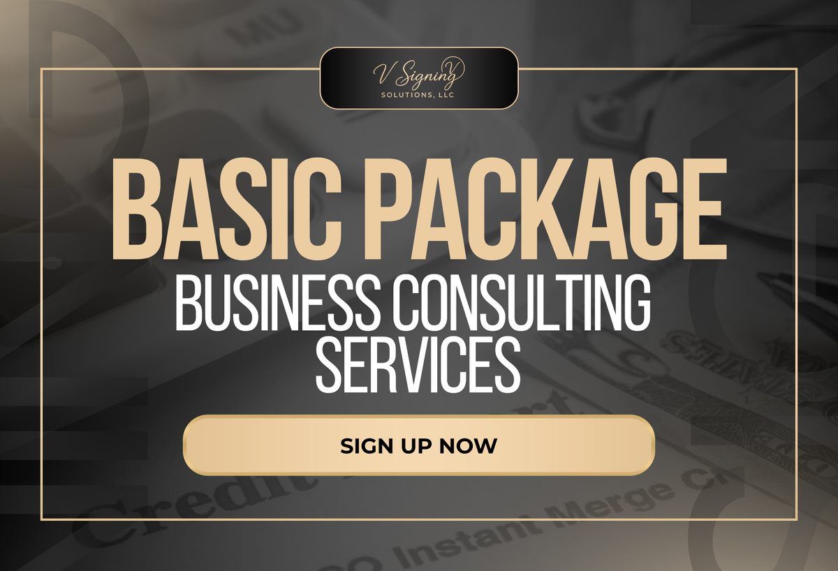 BASIC PACKAGE: BUSINESS CONSULTING SERVICES