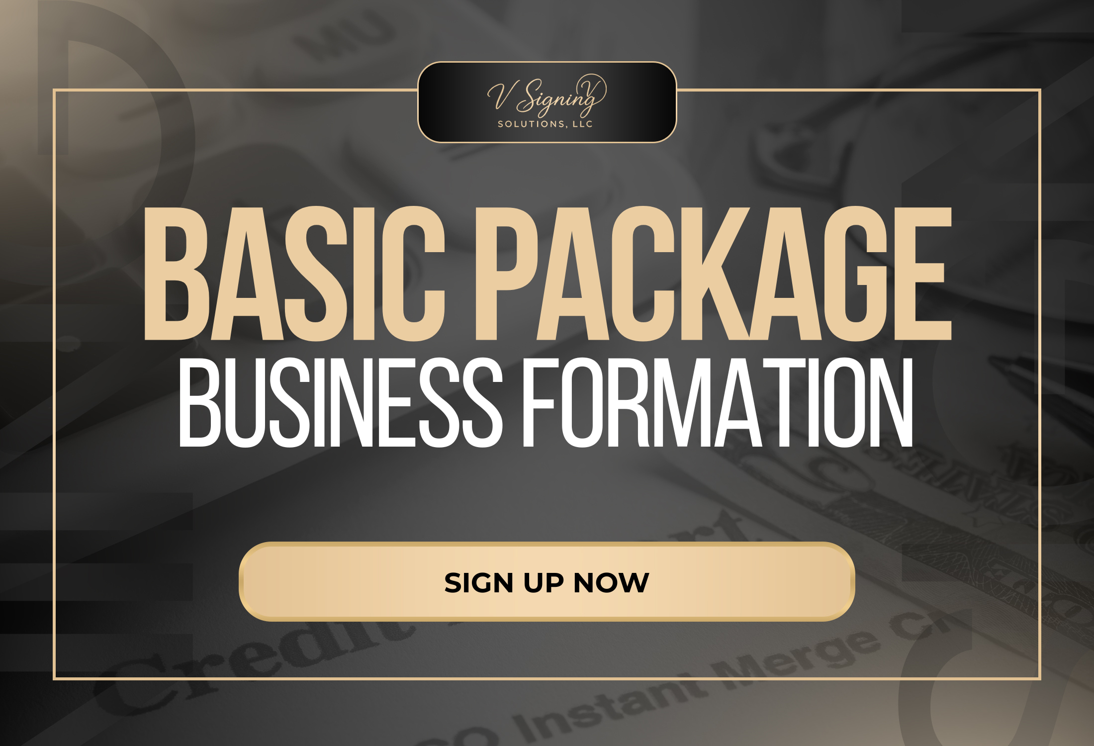 BASIC PACKAGE: BUSINESS FORMATION